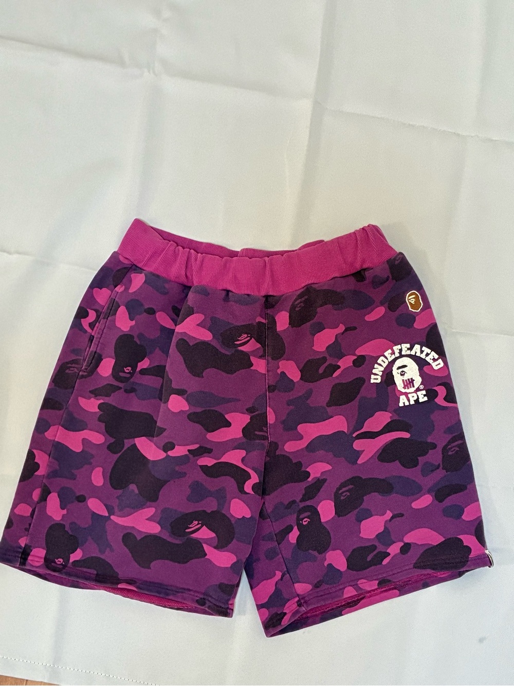 Bape Purple & Pink Camo Shorts